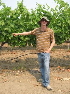 Randy Pitts in the Harvest Moon Winery Zinfandel vineyard