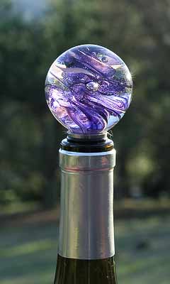 Art Glass wine stopper classic style