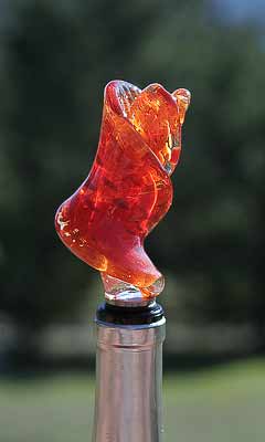 Art Glass wine stopper expressive style