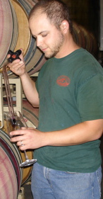 Brandon pouring wine